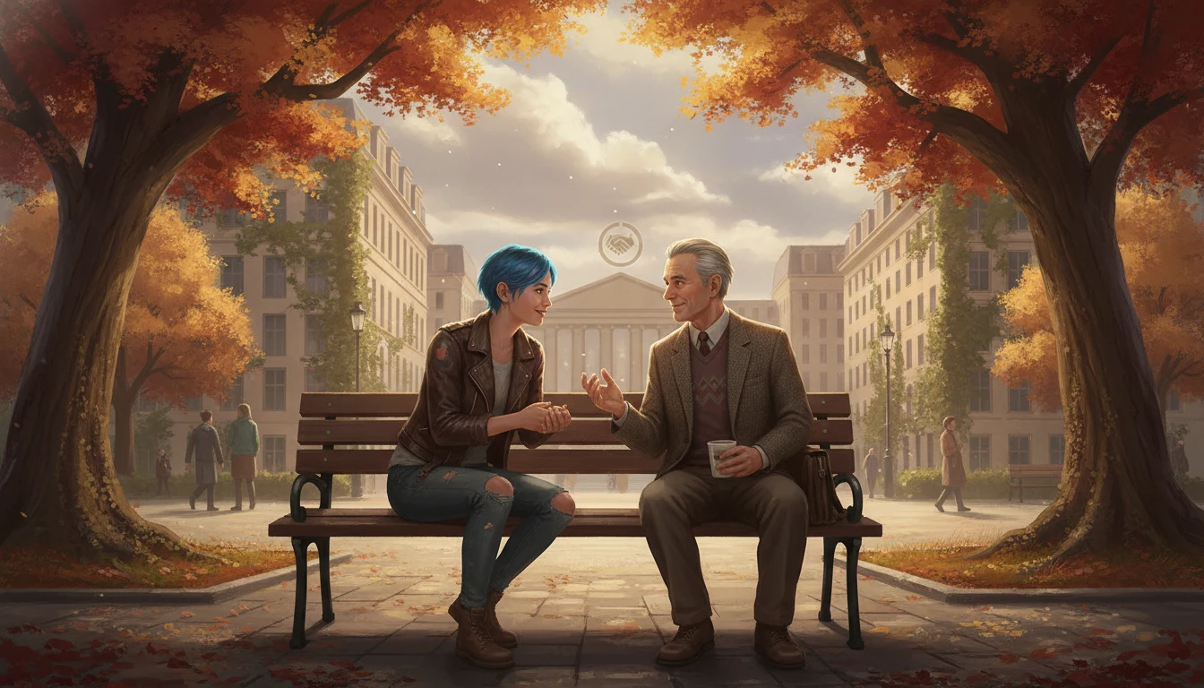 Park-bench dialogue