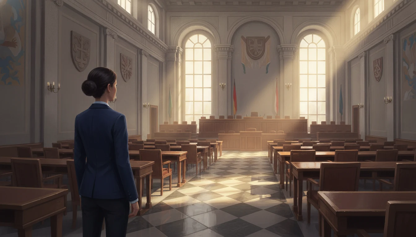 Overlooking the chamber